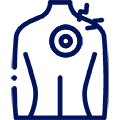Shoulder dislocation treatment icon