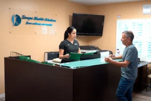 Patient rehabilitation exercise at Tampa Health Solutions