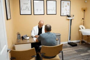 Tampa Health Solutions treatment certifications on the clinic wall